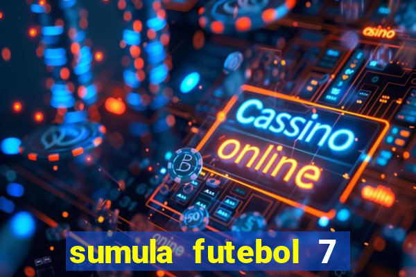 sumula futebol 7 society excel